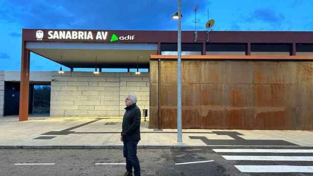 José Fernández Blanco en la estación Sanabria AV