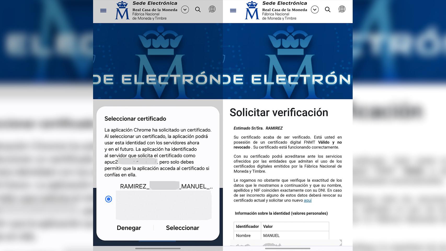 Imagen que muestra cómo se revisa el certificado digital