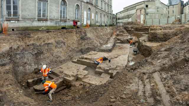 Obras de excavación que desvelaron el castillo