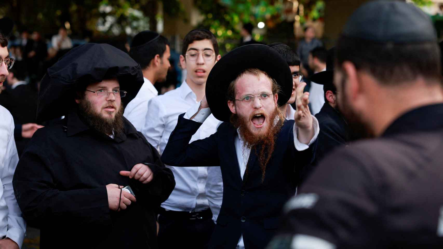 Protestas de judíos ultraortodoxos en Israel contra el servicio militar obligatorio.