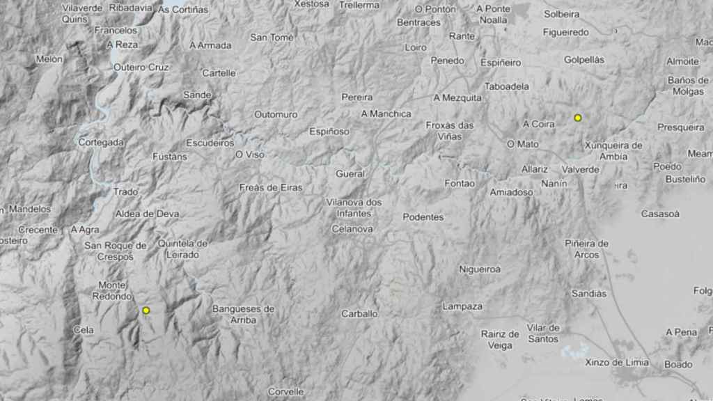 La provincia de Ourense registró dos terremotos durante este fin de semana