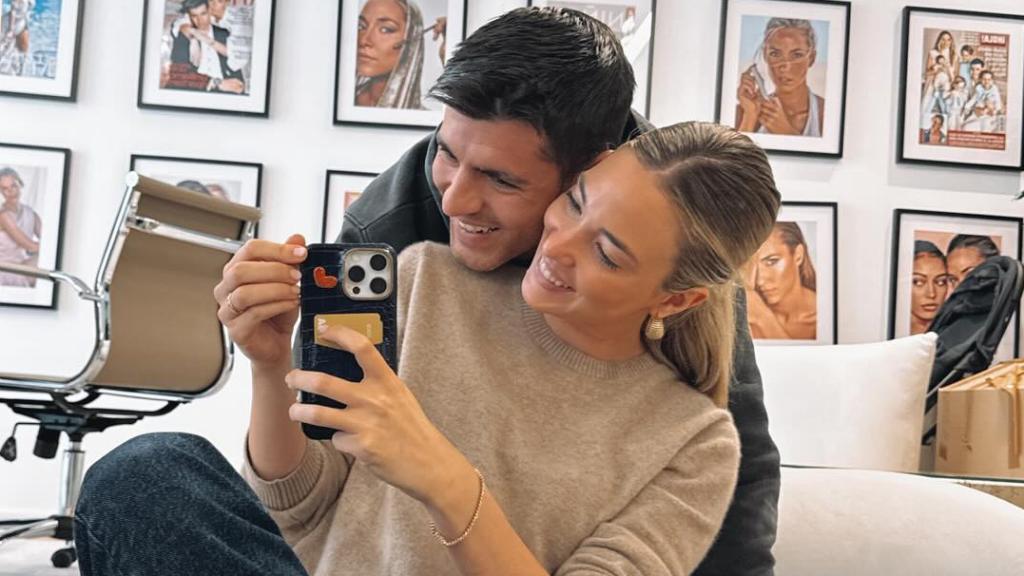 Alice Campello y Álvaro Morata, en una imagen de sus redes sociales.
