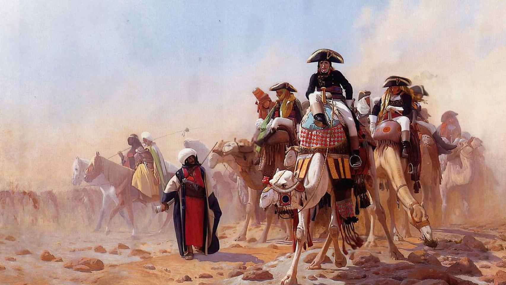 Napoleón en Egipto según el pincel de Jean-Léon Gérôme. 1863