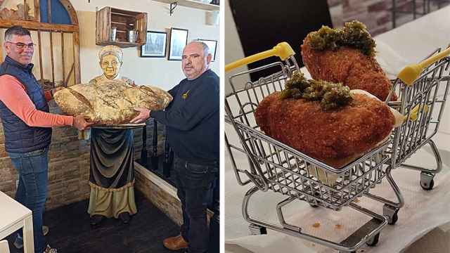 El pan gigante y las croquetas de pulpo de un bar conocido de Valladolid