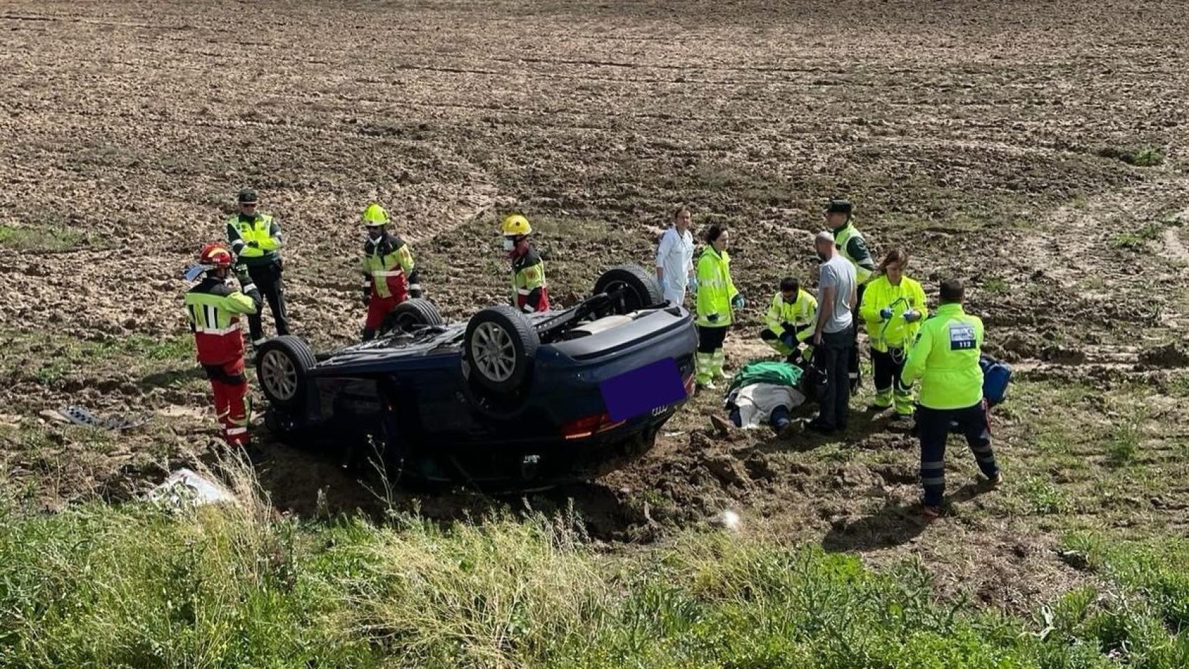 Accidente en Bargas. Foto: CPEIS Toledo.