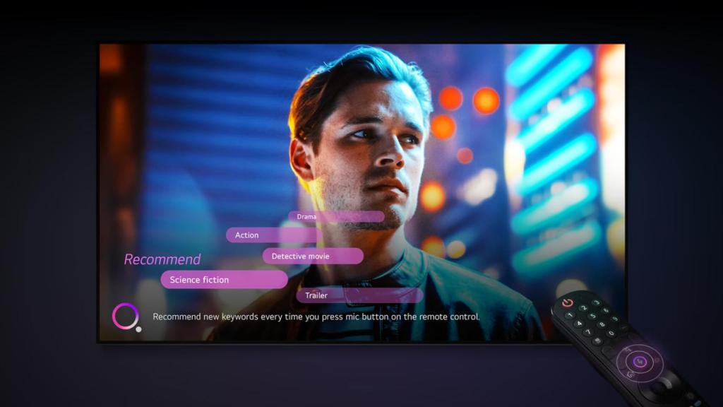 Sistema de control por voz de LG televisores