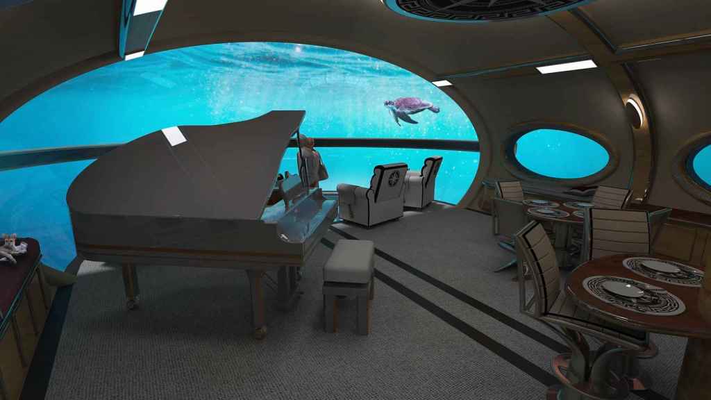 Diseño interior del Deep Sea Dreamer