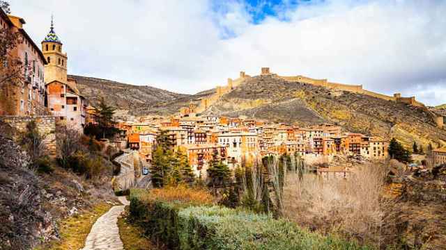 El pueblo de Albarracín desde las afueras