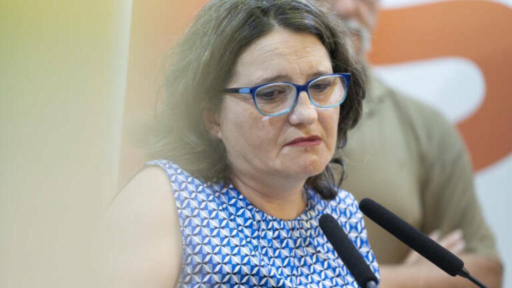 Mónica Oltra el día que presentó su dimisión.