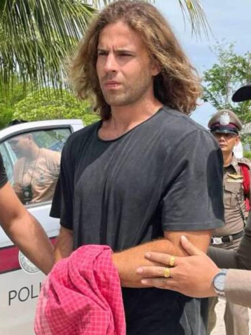 Daniel Sancho, el día que recreó el presunto asesinato de Edwin Arrieta.