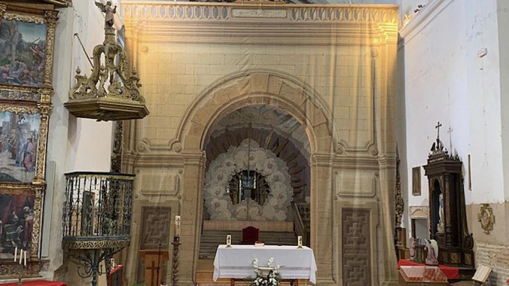 Imagen del Trampantojo de Ventosa de la Cuesta, en la provincia de Valladolid