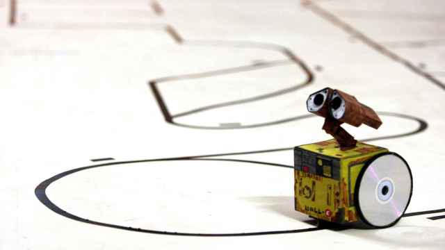 Uno de los robots creados en el certamen Robolid
