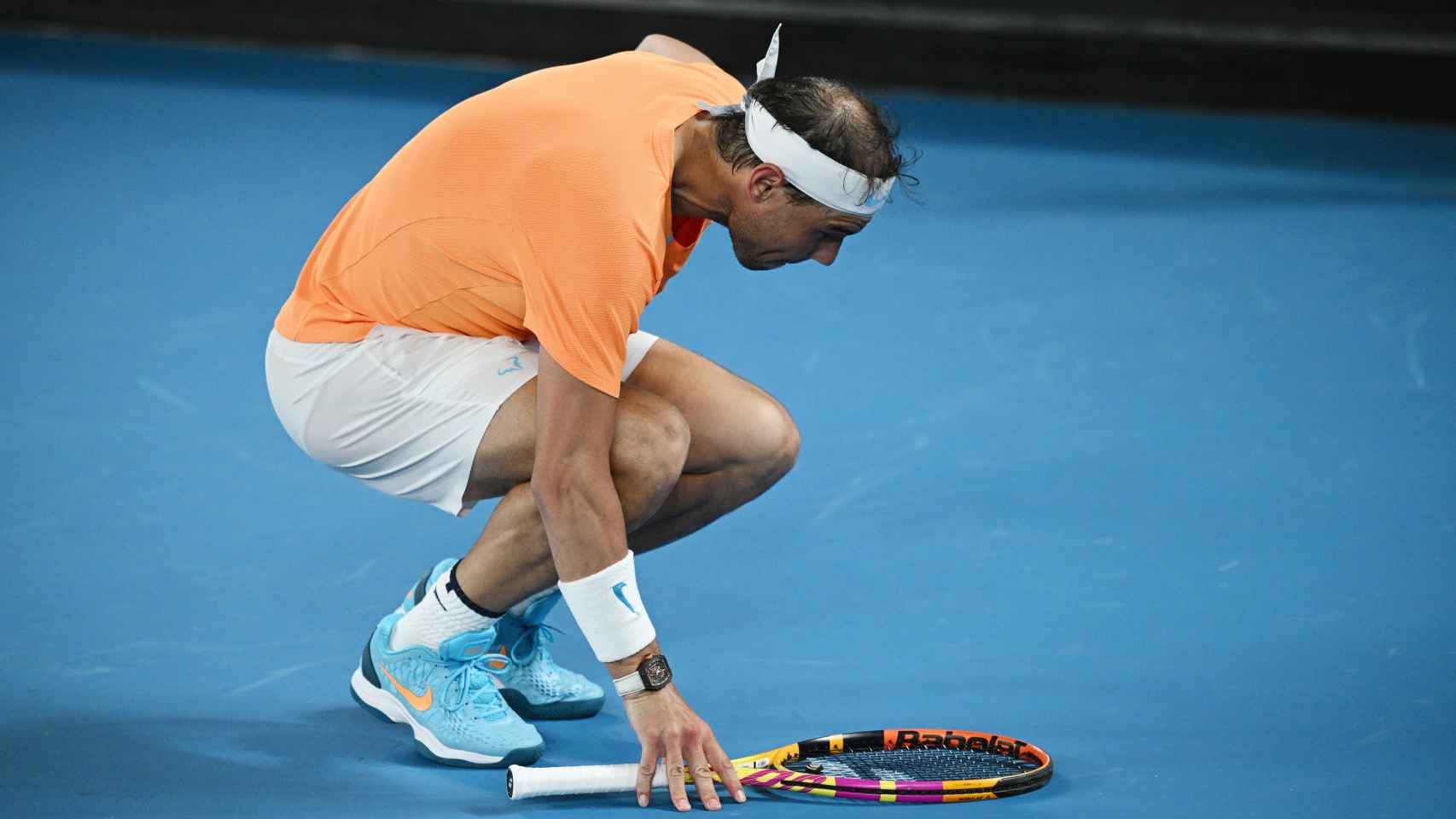 Rafael Nadal sufre una lesión durante el Open de Australia 2023