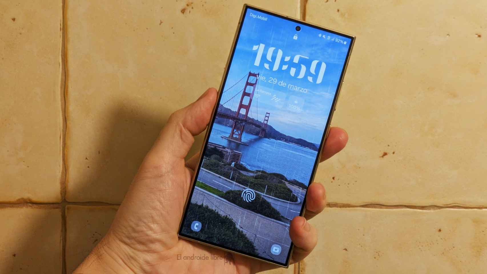 El tiempo en la pantalla de bloqueo de Samsung