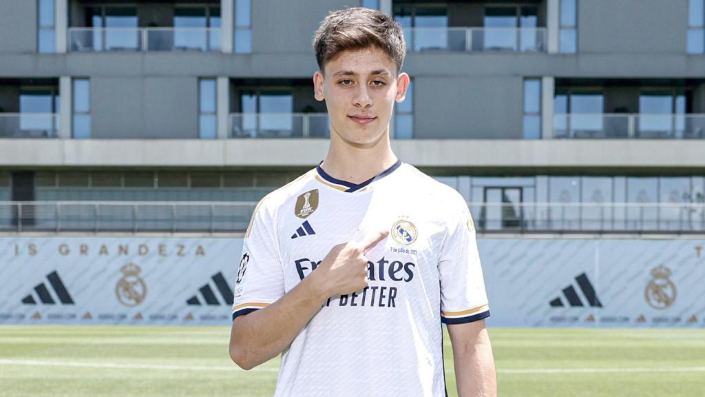 Arda Güler, en su presentación con el Real Madrid