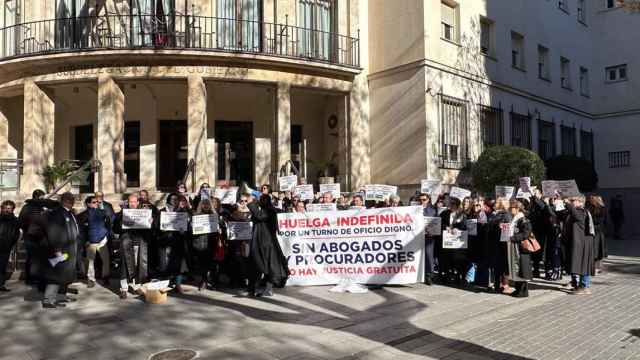 Manifestación de los abogados de oficio de Ciudad Real el pasado mes de diciembre.