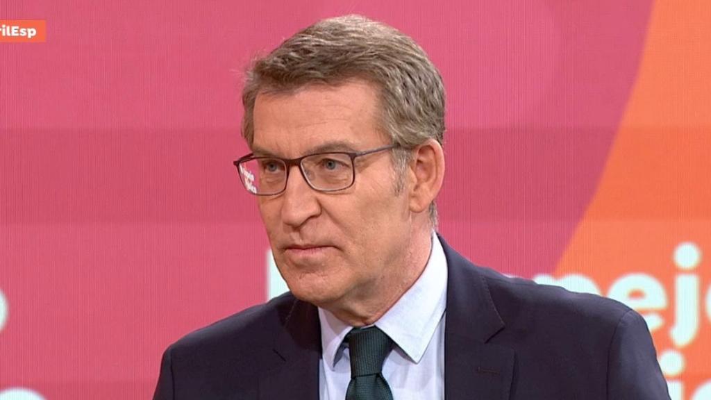 El líder del PP, Alberto Núñez Feijóo, este martes en Antena 3.