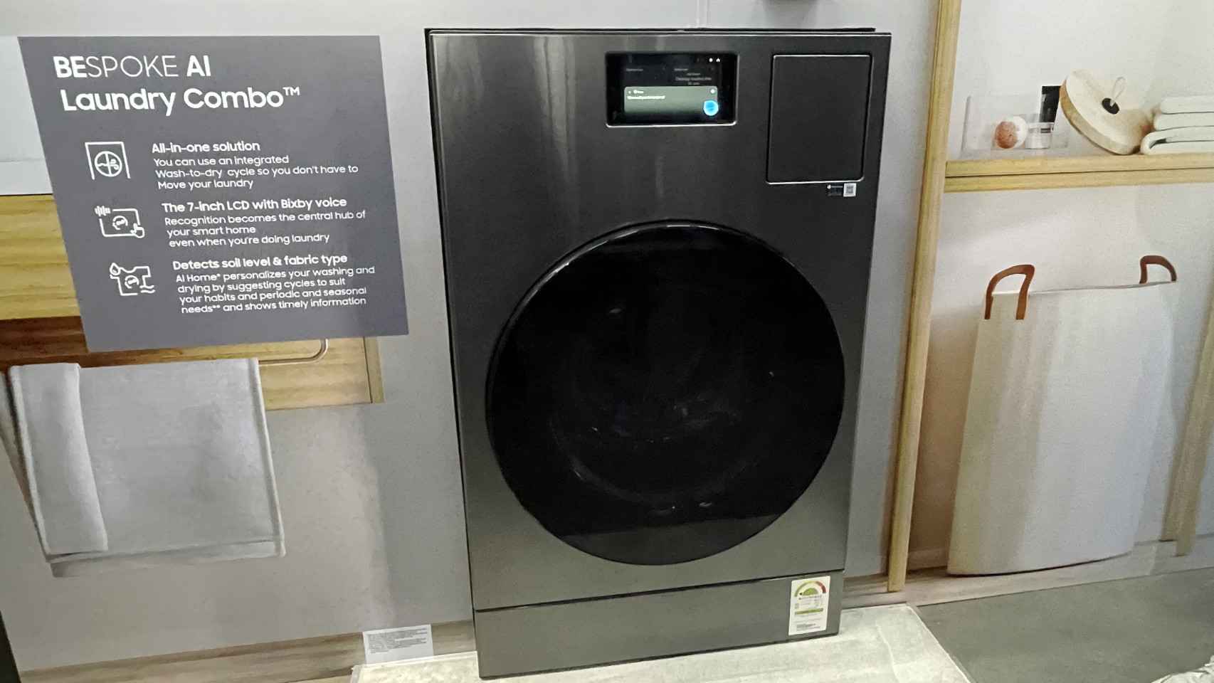 Una de las nuevas lavadoras de Samsung.