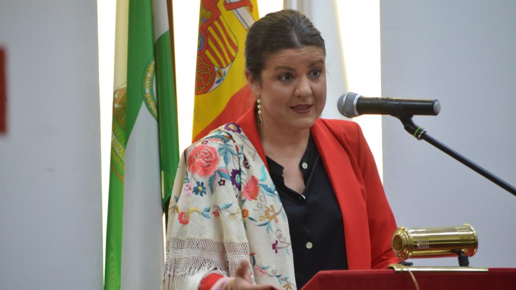 La delegada de El Español en Andalucía, Inma León, durante el pregón taurino de 'Los 13'.