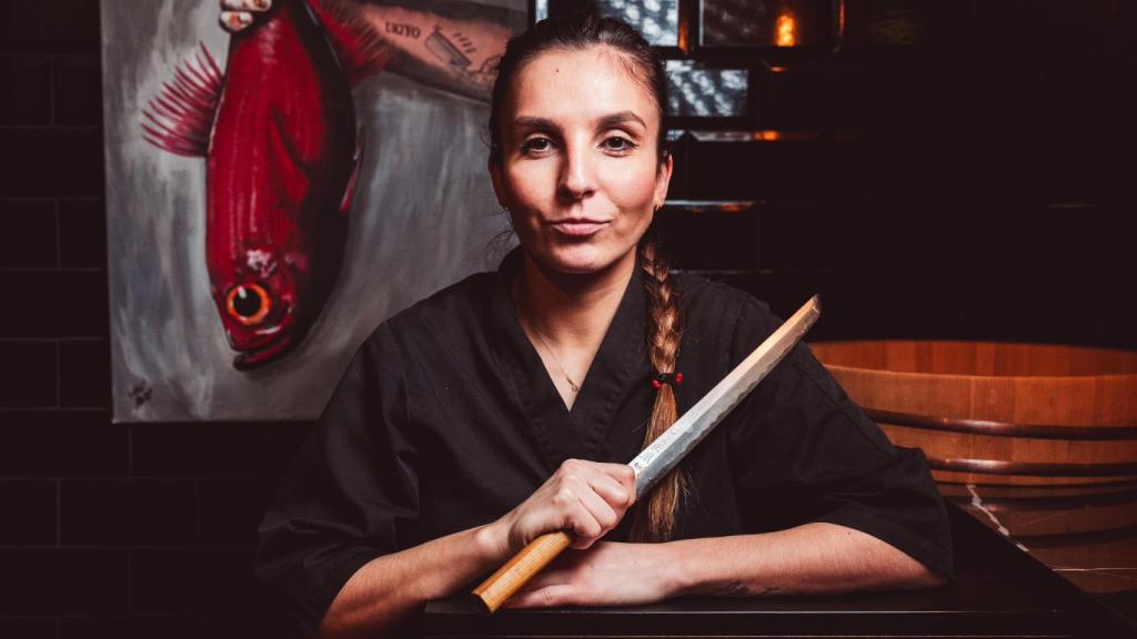 Andrea Díaz, en su restaurante en Alicante.