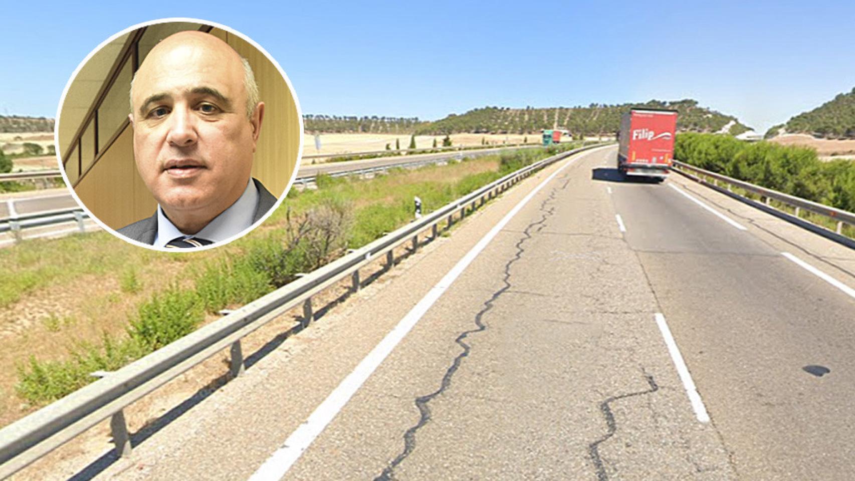 Jacinto Canales, subdelegado del Gobierno en Valladolid y el estado de la A-11 en el tramo limitado
