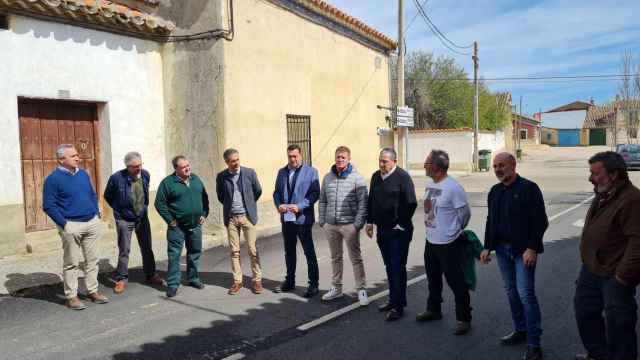 El presidente de la Diputación de Zamora, Javier Faúndez, visita la carretera ZA-P-2307