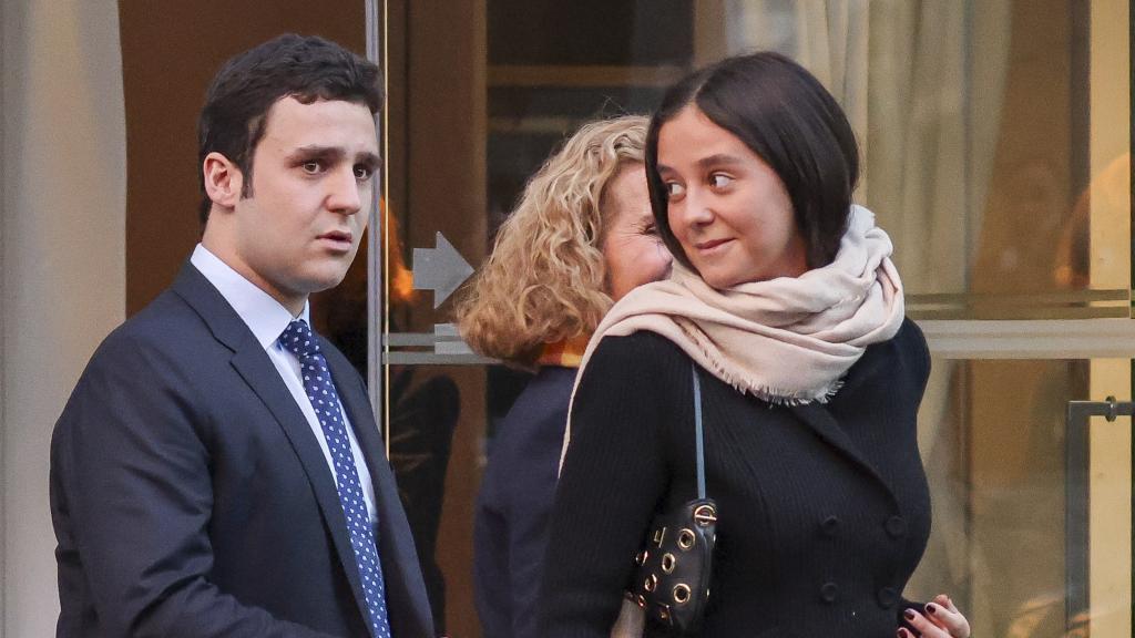 Froilán y Victoria Federica en una fotografía tomada durante el 60 cumpleaños de su madre, en 2023, en Madrid.