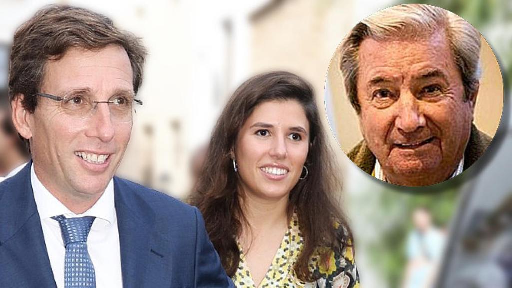 Íñigo Moreno de Arteaga junto a Teresa Urquijo y José Luis Martínez-Almeida, en un montaje de JALEOS.