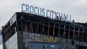 Vista del Crocus City Hall tras el atentado el 29 de marzo.