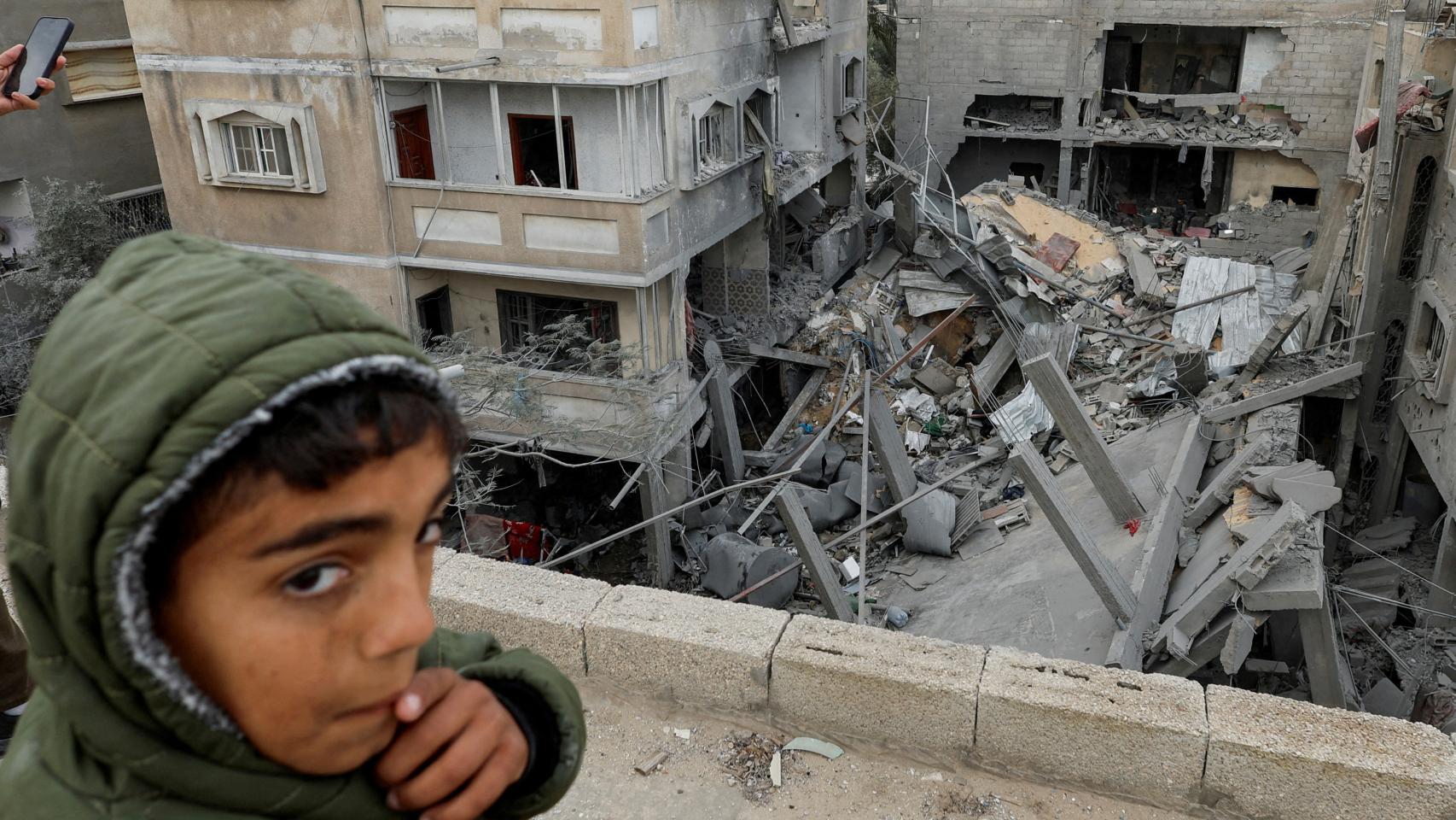 Secuelas de un ataque israelí en Rafah, en el sur de la Franja de Gaza, el 24 de marzo.