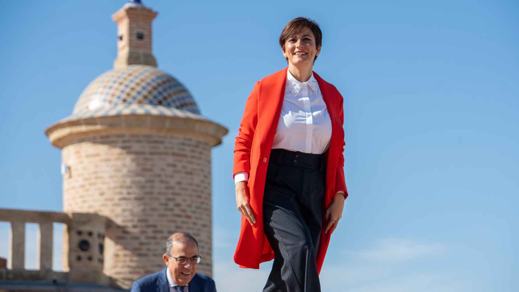 La ministra Isabel Rodríguez, este jueves en Sevilla.