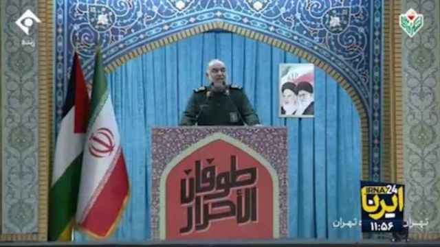 El comandante en Jefe de la Guardia Revolucionaria de Irán, el general Hosein Salamí, este viernes.