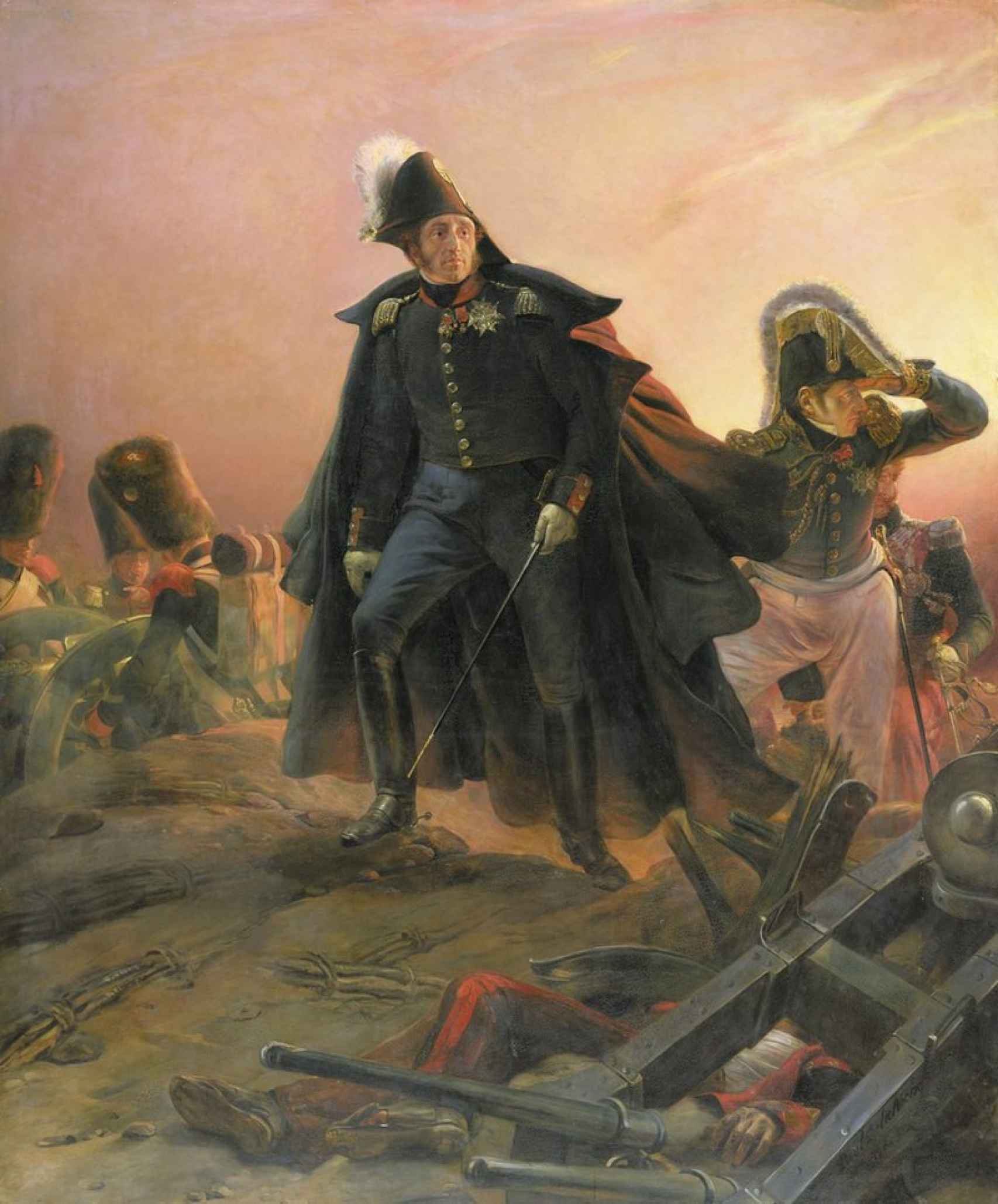 El duque de Angulema después de asediar Cádiz según el pincel de Paul Delaroche