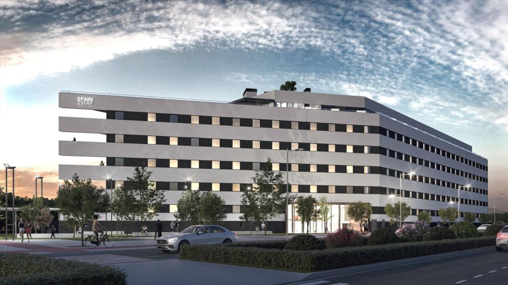 Infografía de la futura residencia de estudiantes en Granada.