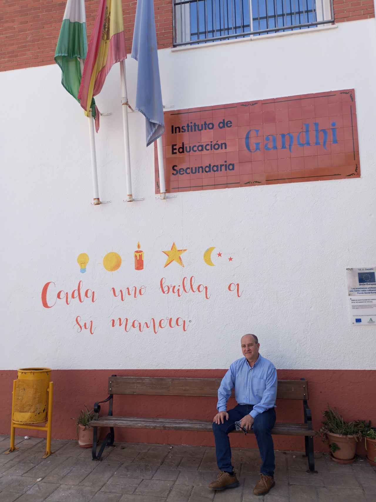 Matías Arroyo, director del IES Gandhi de Orcera donde cursaron sus estudios de ESO los hermanos Broncano.