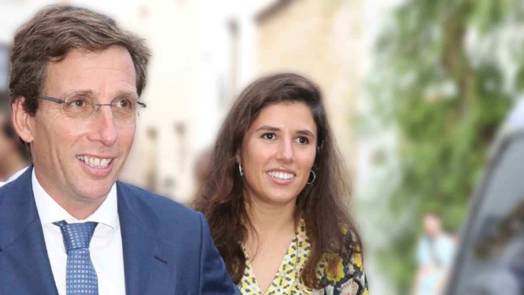 José Luis Martínez-Almeida et Teresa Urquijo lors d'un mariage à Madrid.