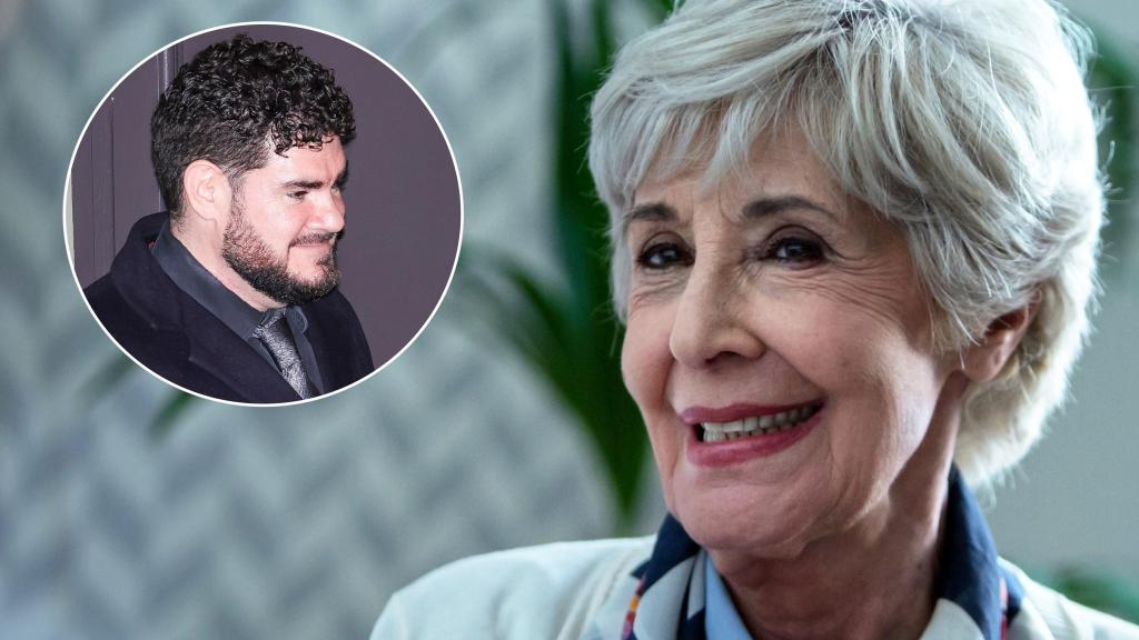 Concha Velasco junto a su hijo menor, Paco Marsó Jr., en un montaje de EL ESPAÑOL.