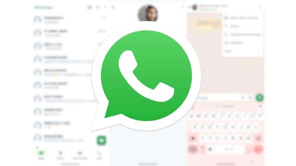 Icono de WhatsApp sobre el diseño de la app