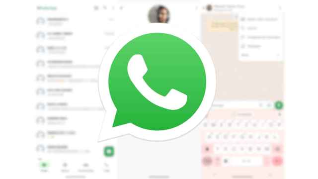 Icono de WhatsApp sobre el nuevo diseño de la app