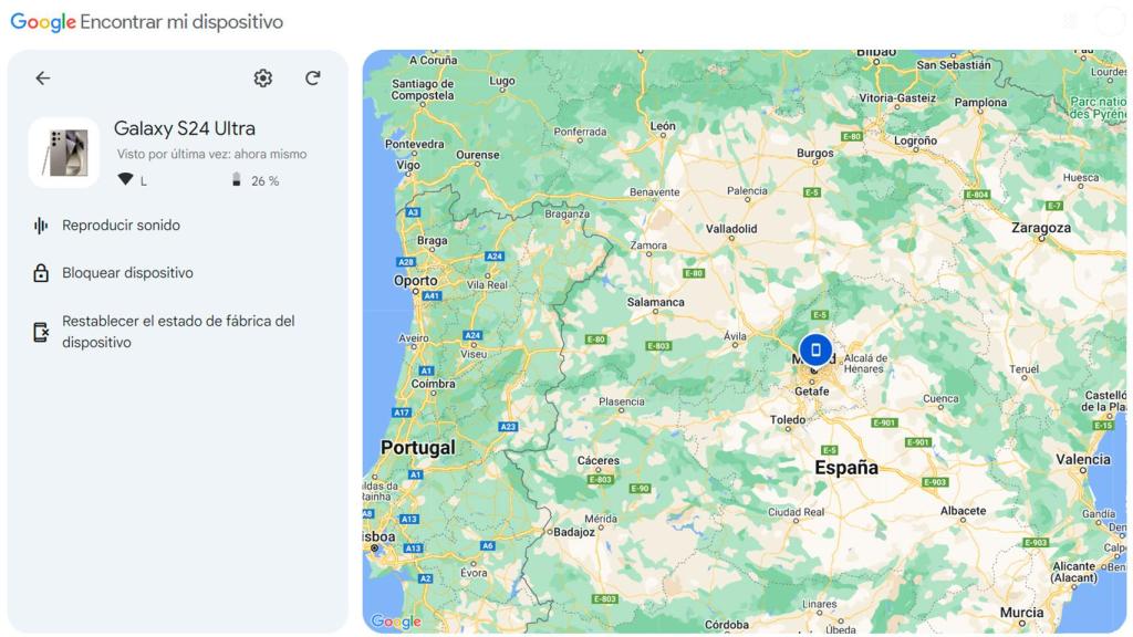 Encontrar mi dispositivo de Google