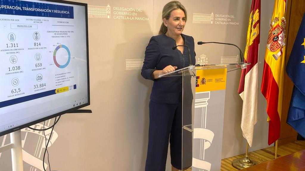 Milagros Tolón este viernes en rueda de prensa.