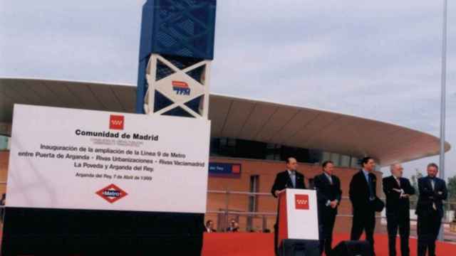 Acto inaugural del Metro en Arganda del Rey.