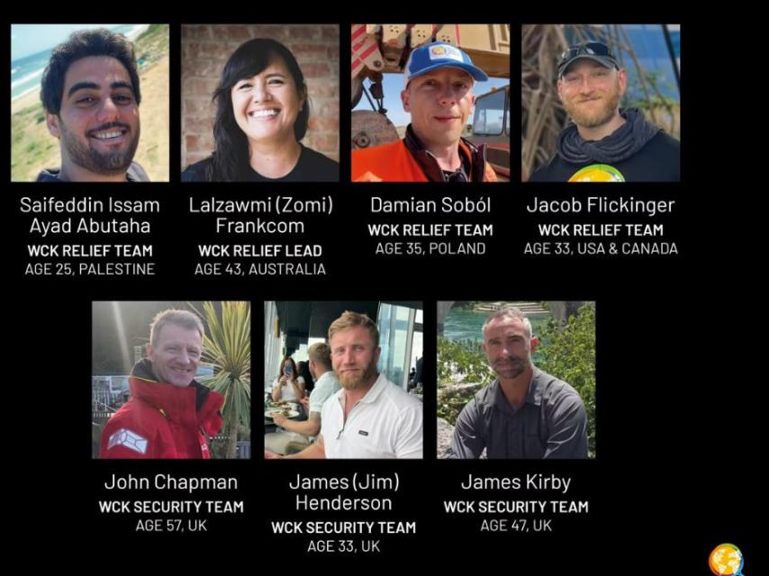 El equipo de World Central Kitchen y Open Arms envían alimentos a Gaza.