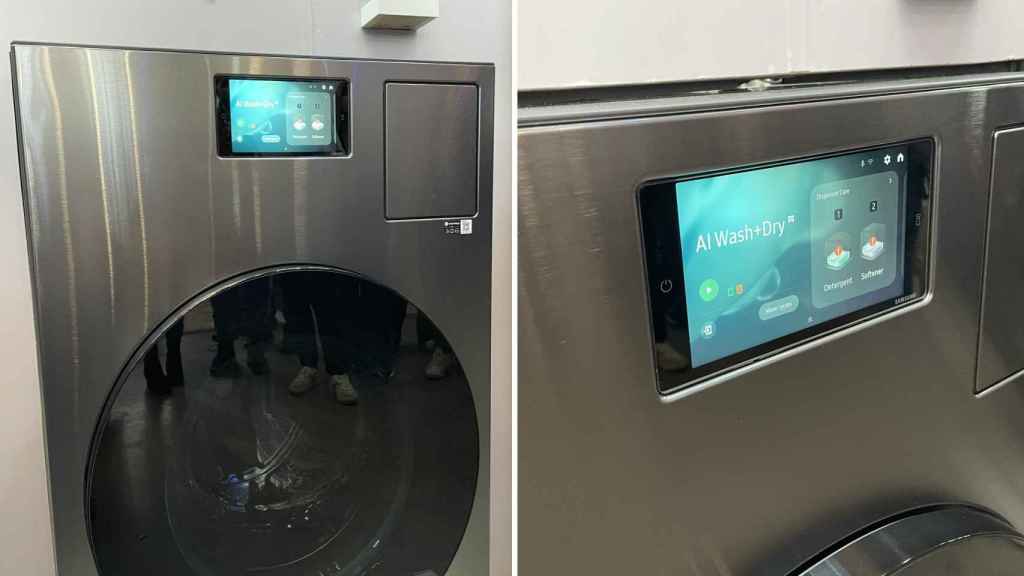 La nueva lavadora Bespoke con IA de Samsung.