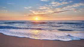 Atardecer en una playa