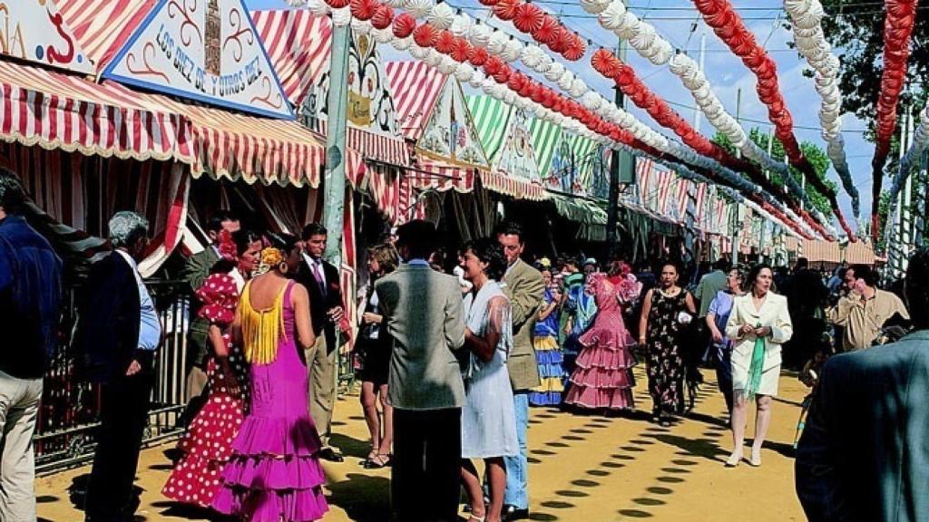Ambiente en el Real de la Feria de Abril.