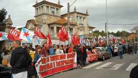 Protesta del sector de oficinas y despachos en Vigo.