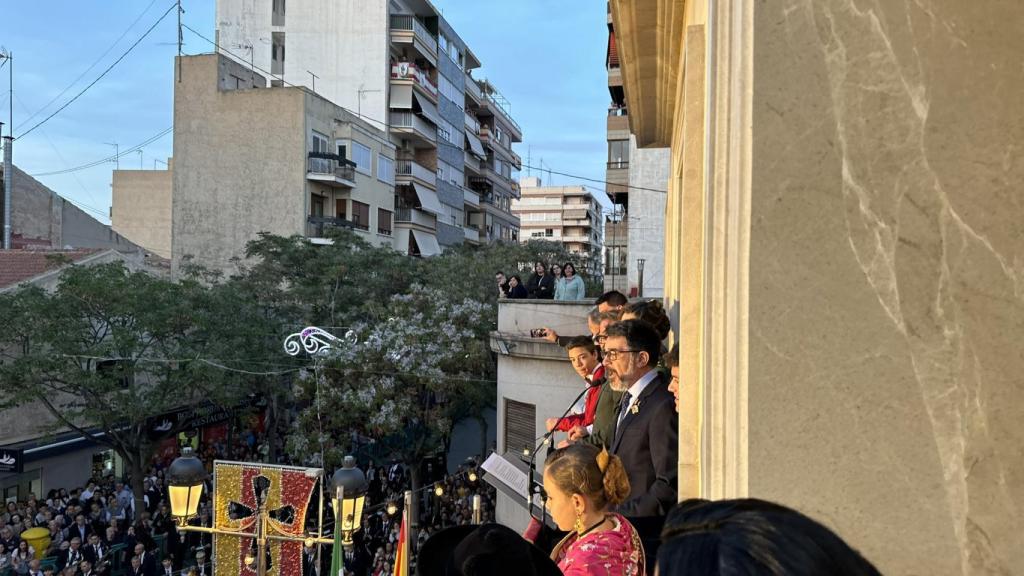 El alcalde Pachi Pascual en el pregón.