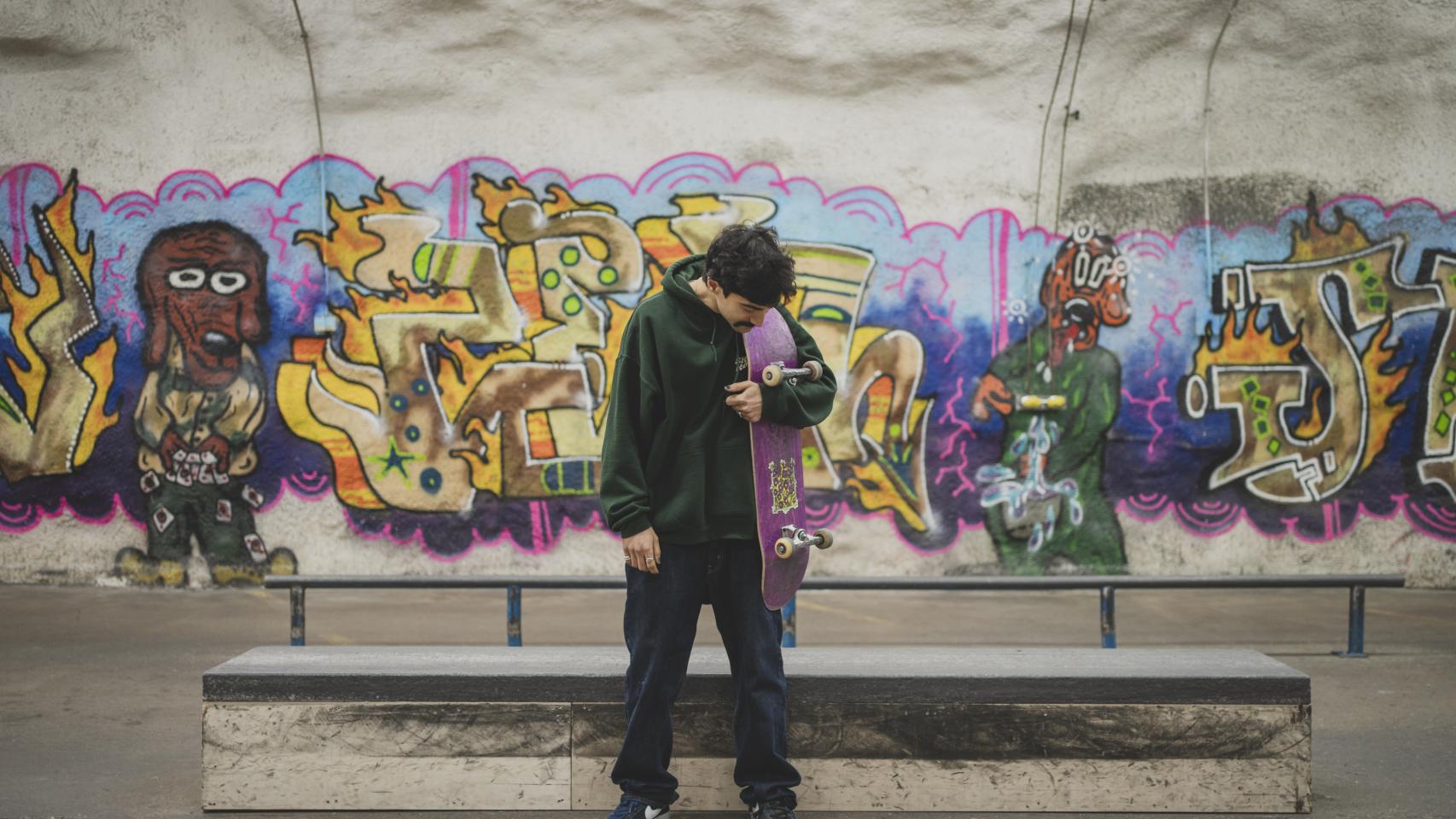 Hessam Jalali, skatepark instructor at the Kontula neighborhood shelter in Helsinki, Finland.