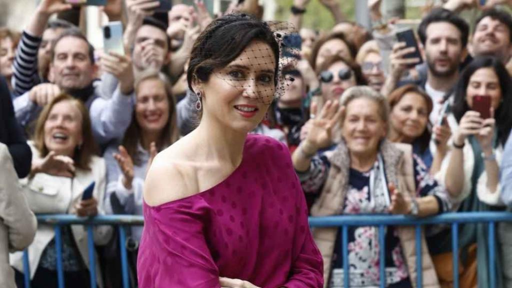 Ayuso, el 6 de abril.